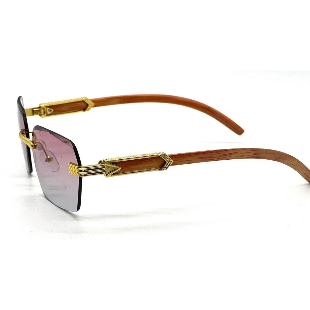 Classy Women Fashion Sunglasses‎ Female Square Gold Frame Trendy Eyewear Ladys